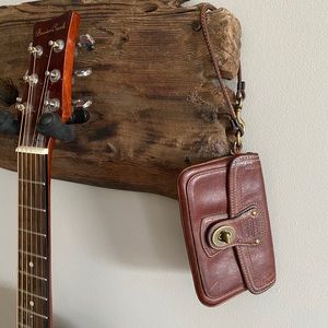 ❌SOLD❌ Coach brown leather wristlet / wallet